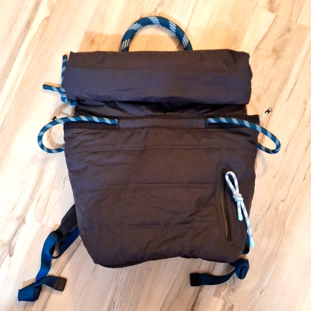 lululemon athletica Black Backpack with Blue Accents